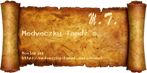 Medveczky Tamás névjegykártya